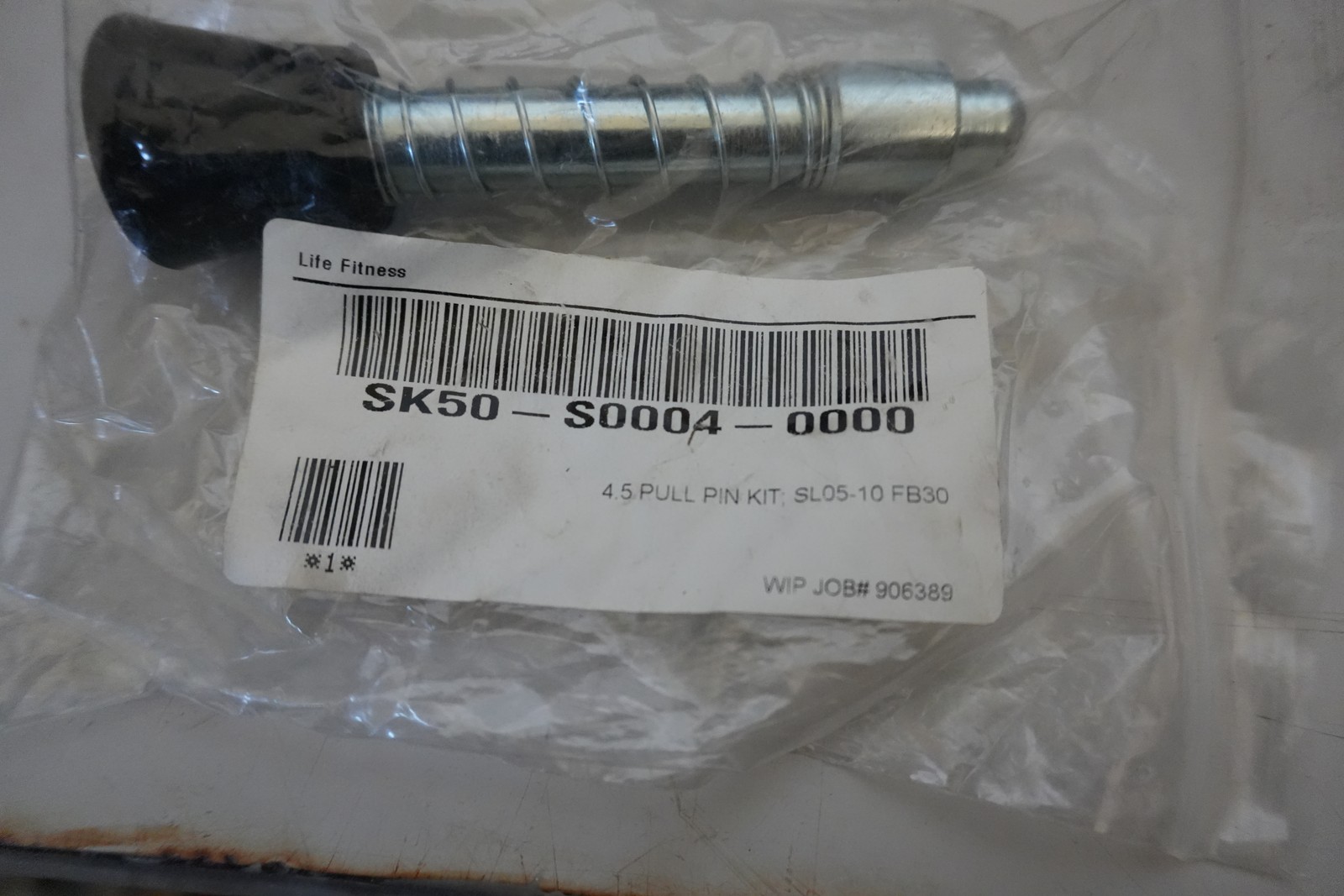Life Fitness SK50-S0004-0000 Pull Pin Kit 4.5 in SL05-10 FB30 OEM NEW