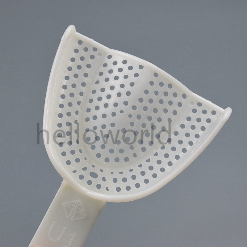 6 Pieces Dental Disposable Plastic Impression Trays L&M&S Upper & Lower Quadrant