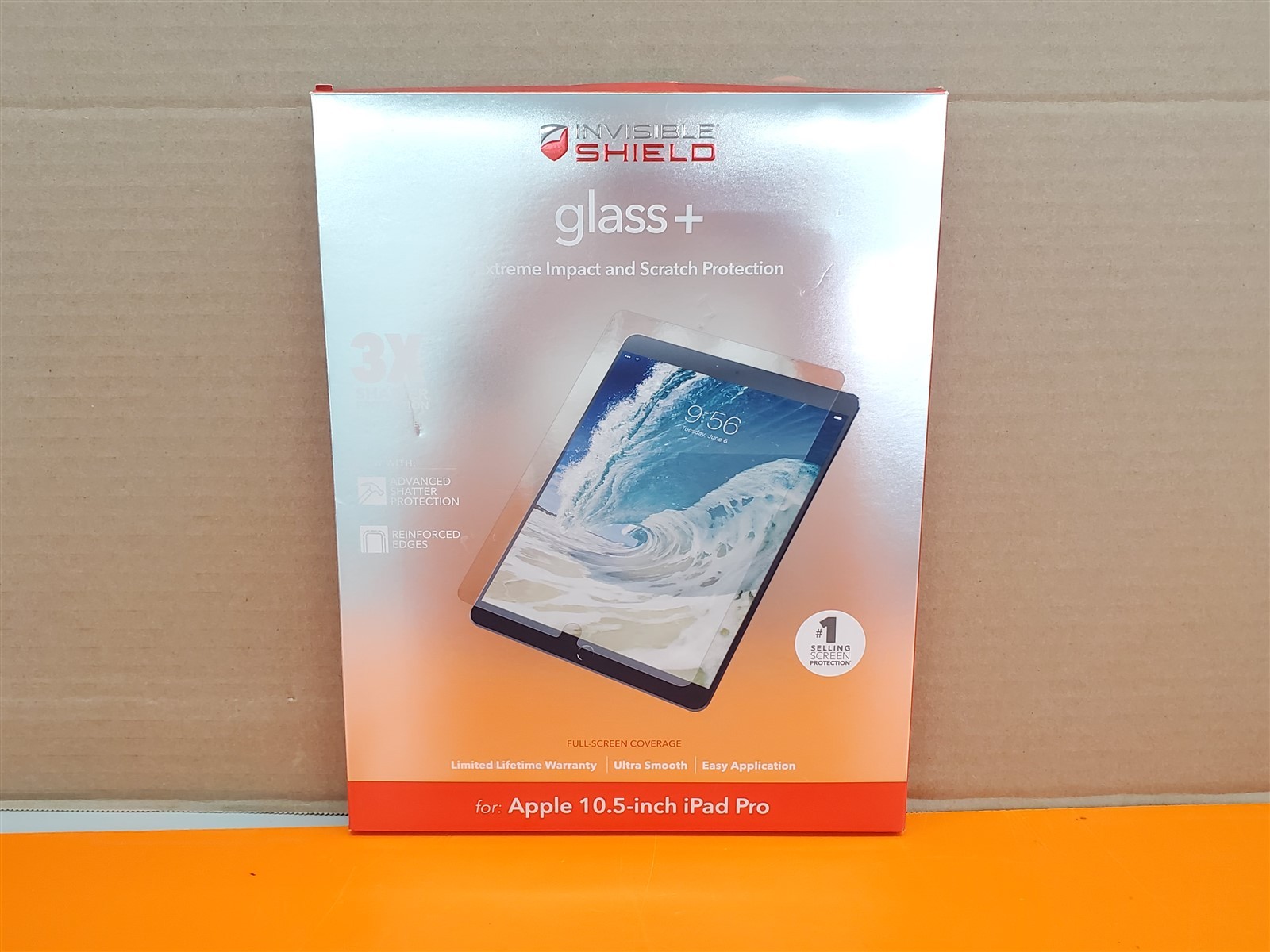 ⭐️⭐️⭐️⭐️⭐️ ZAGG Invisible Shield Glass+ Apple iPad Pro 10.5" Screen Protector