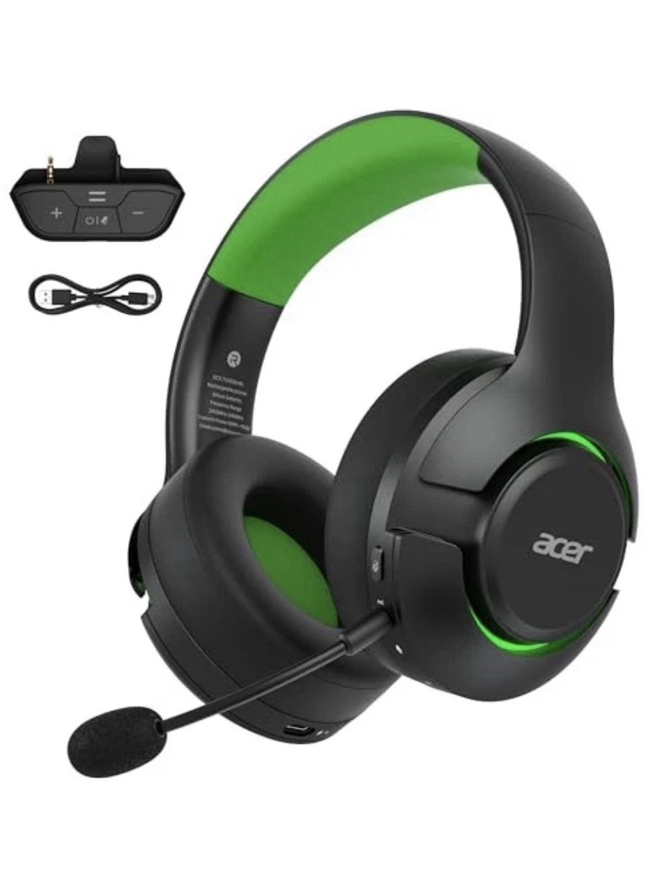 ACER WIRELESS GAMING HEADSET XBOX SERIES X|S, XBOX ONE, BLUETOOTH - BLACK GREEN