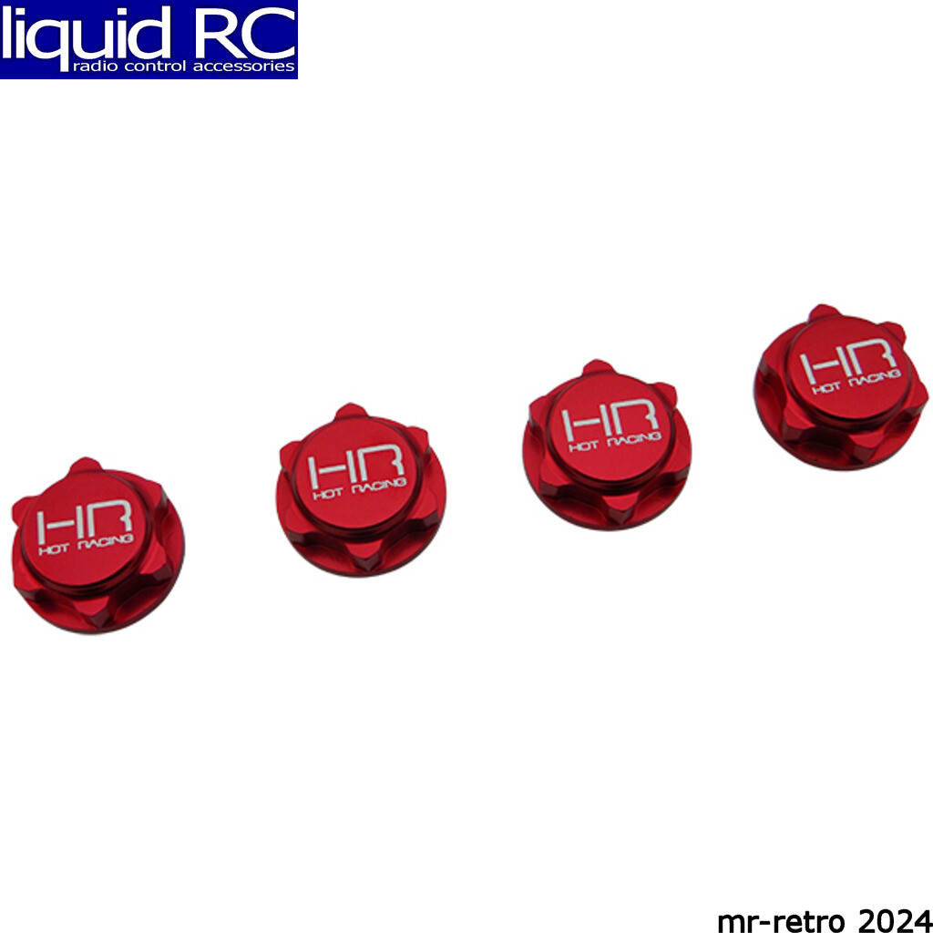 Hot Racing NRO10N02 17mm Serrated Close End Dirt Shield Wheel Nuts Arrma Nero