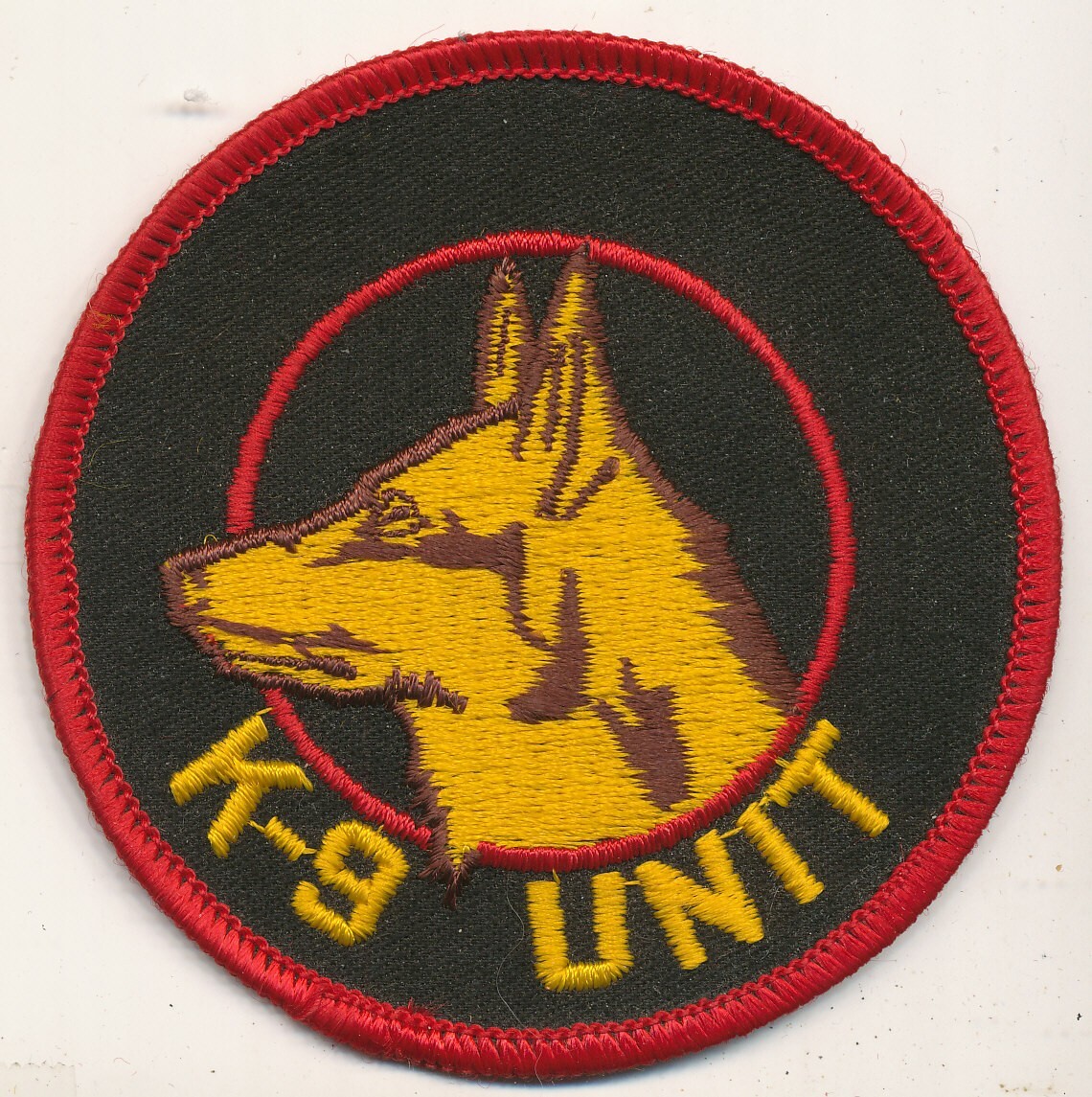 K-9 Unit early US military dog canine patch late Vietnam era make