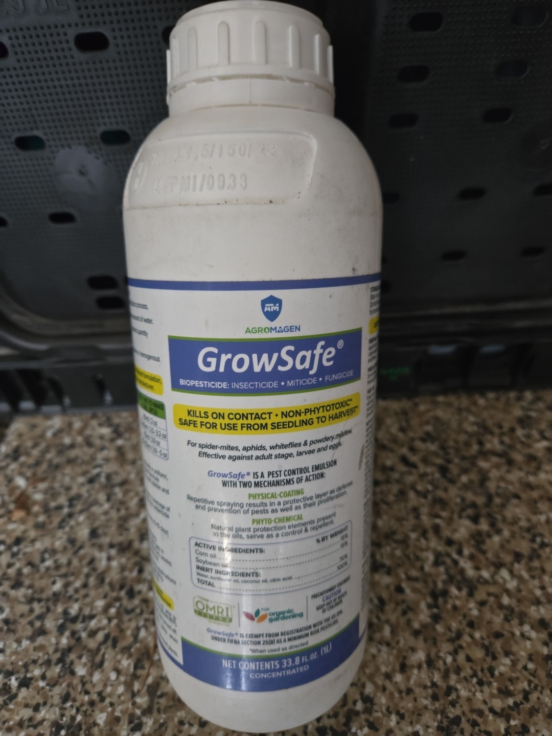 AgroMagen--  GrowSafe 33.8oz Organic Gardening EXP. 9/2026 *FREE S&H*
