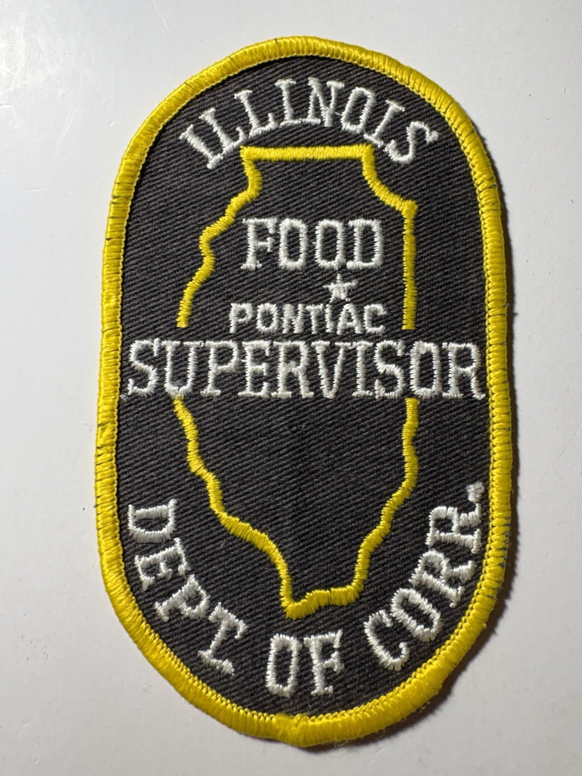Illinois Department of Corrections Food Supervisor Patch ~ Pontiac / RARE