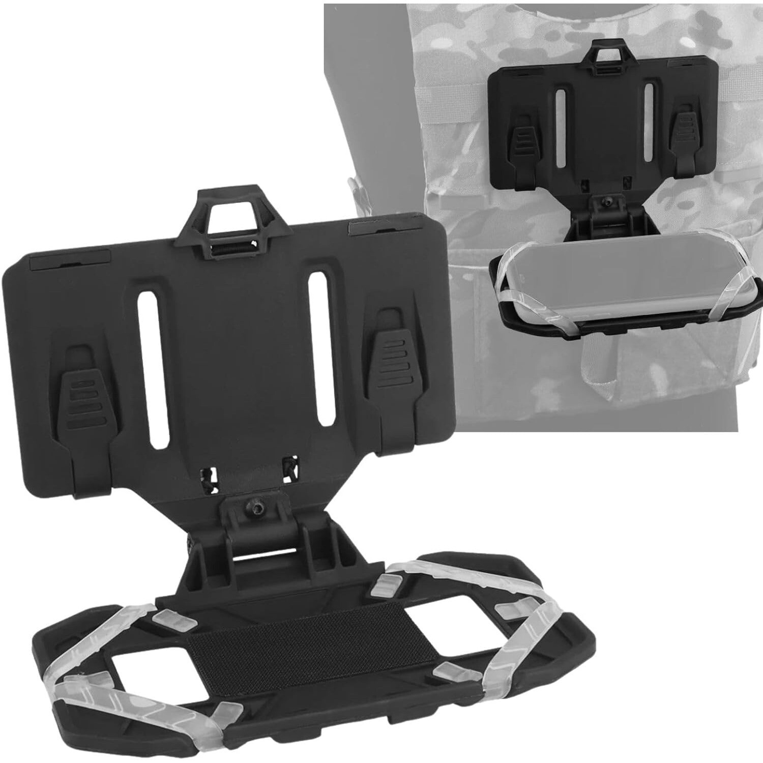 Tactical MOLLE Chest Rig Vest with Phone Board Carrier