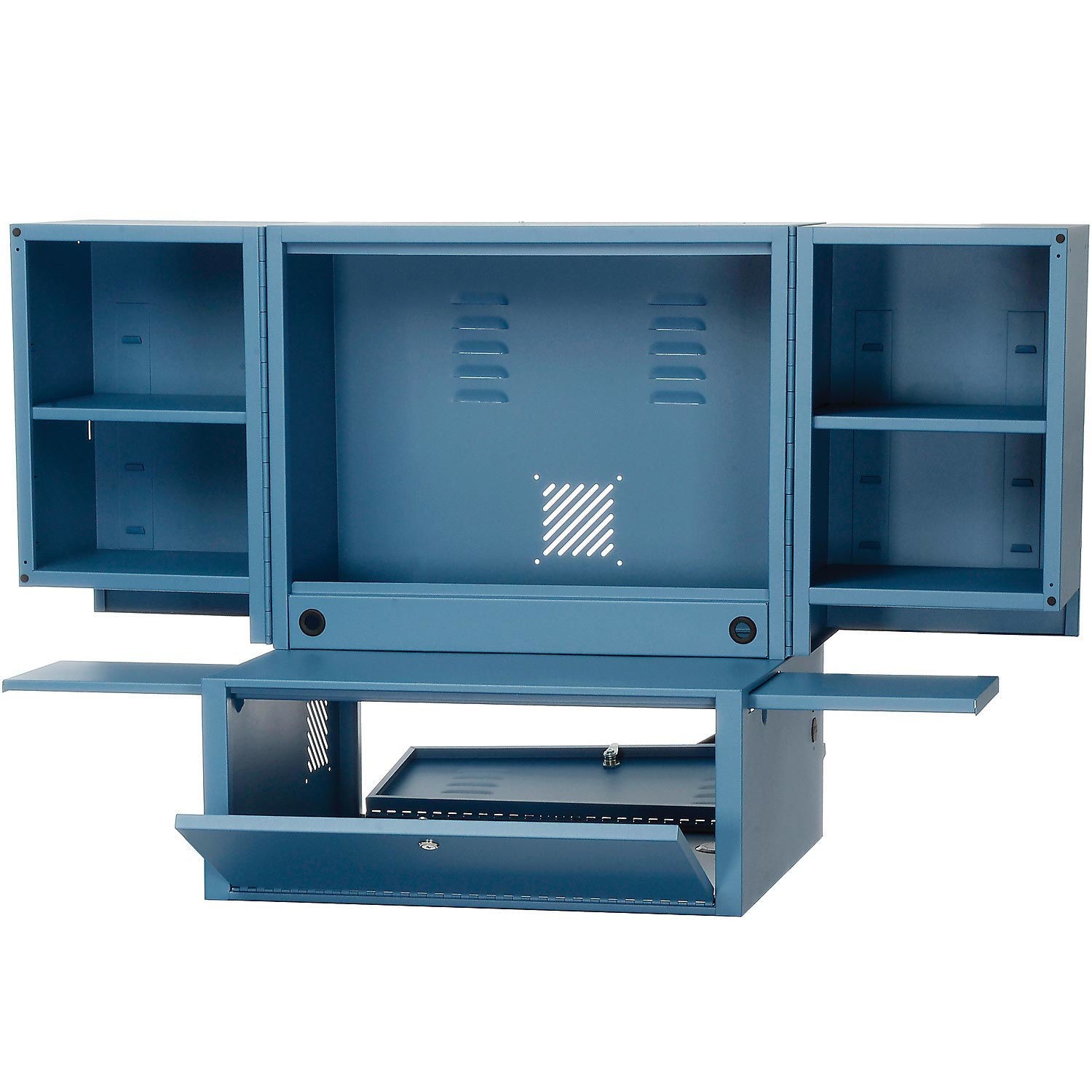 Counter Top Fold-Out Computer Security Cabinet 24-1/2"W x 22-1/2"D x 29-3/4"H