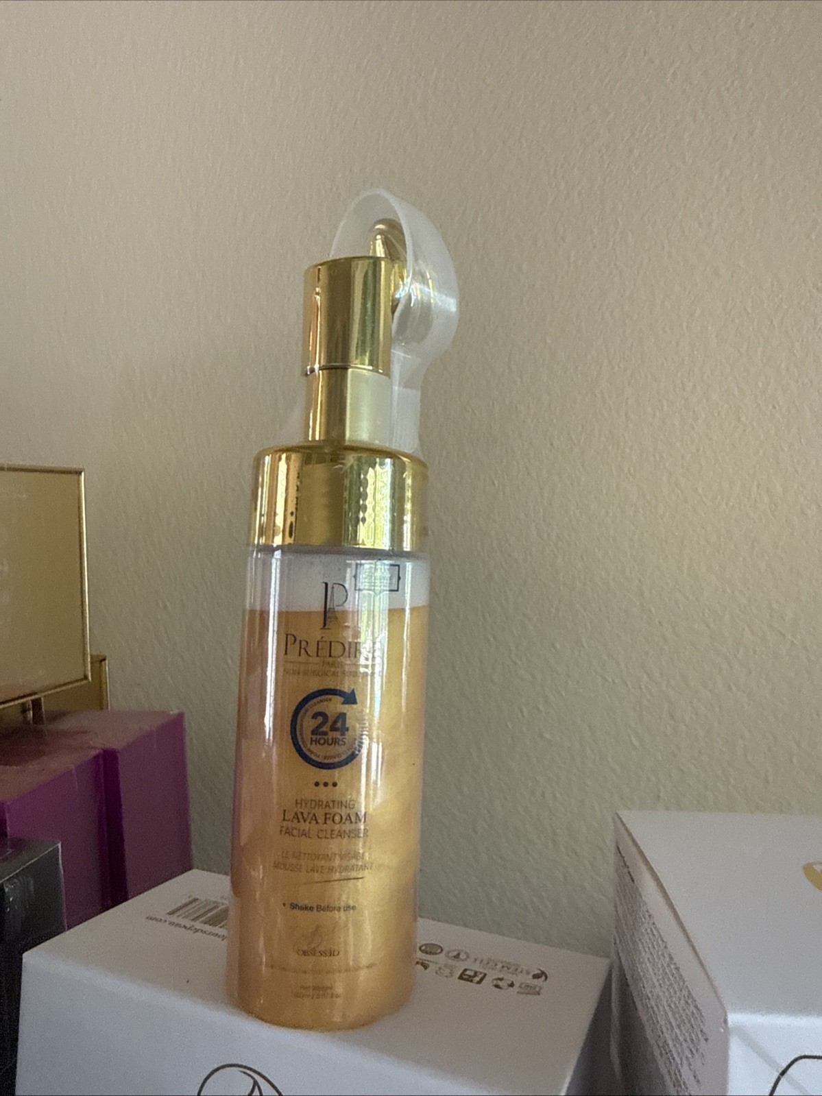 Predire Paris 24 Hr Hydrating Gold Lava Foam Facial Cleanser Sealed