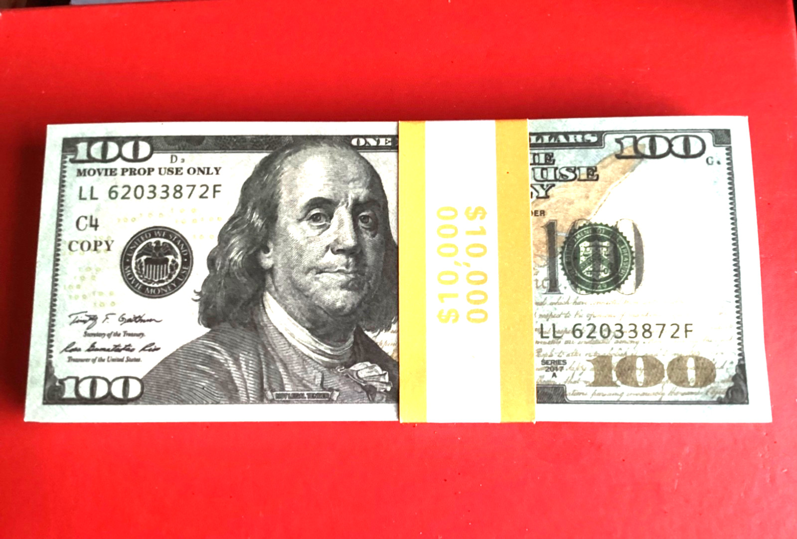 26 pieces o $100. bill Replica Money Movie Props for Pranks, Tic Tok & lnstagram