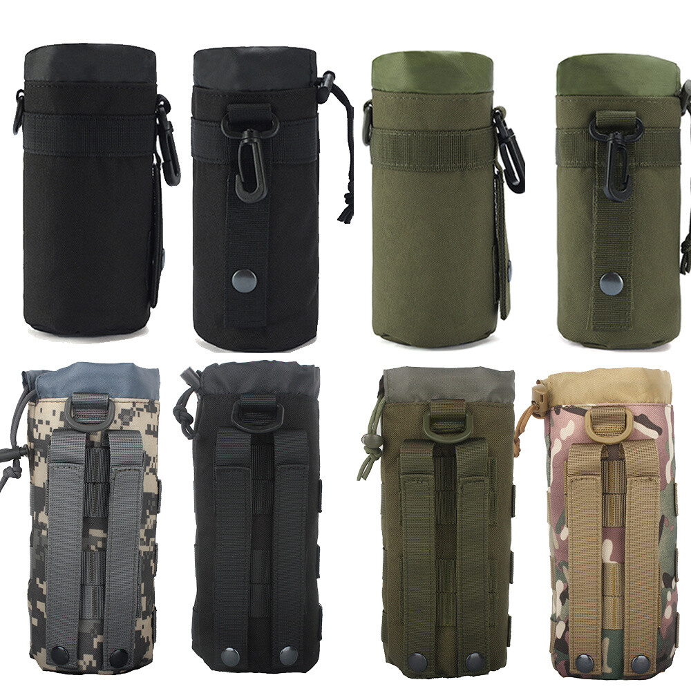 Tactical Molle Water Bottle Pouch Storage Bag Camping Outdoor Sports Holder USA