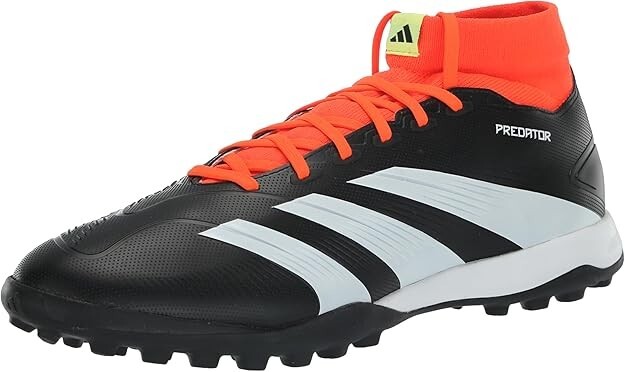 Adidas IG7718 Predator League Sock TF Soccer Cleats Black White Red US 6.5 W 7.5