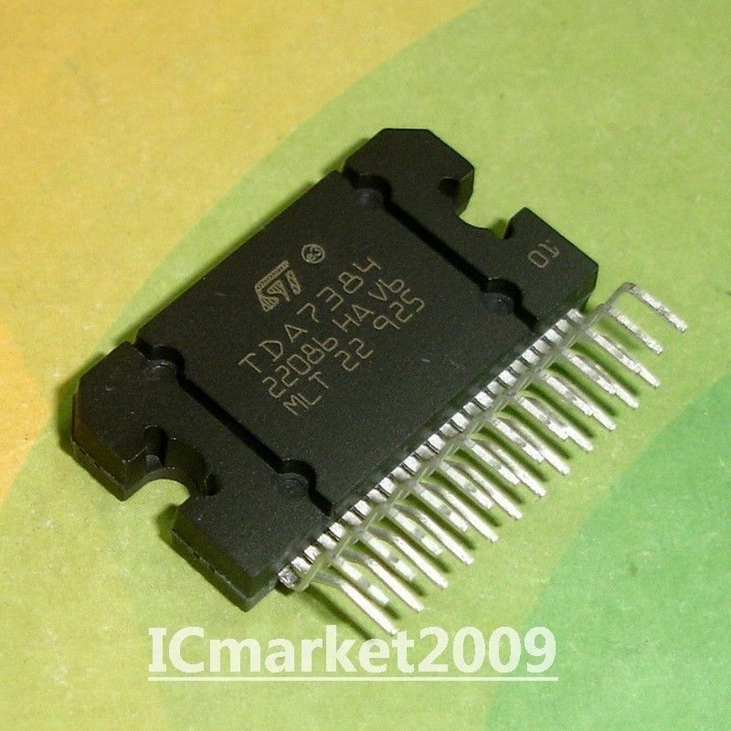 2 PCS TDA7384 ZIP-25 TDA7384A 4 x 35W Quad Bridge Car Radio Amplifier Chip IC