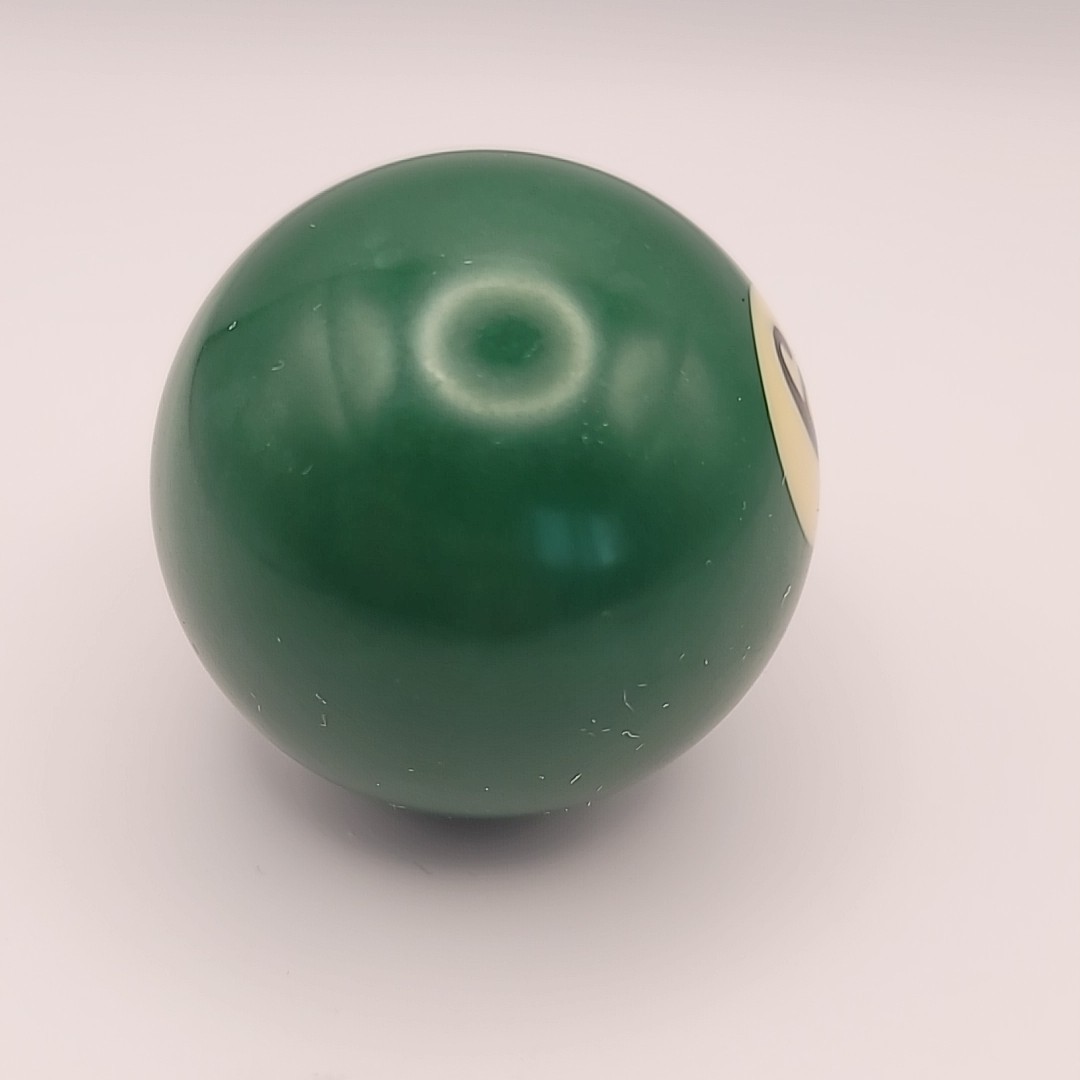 Vintage Billiard Ball / Pool Table Ball 2" Diameter VTG Solid Green #6 Ball
