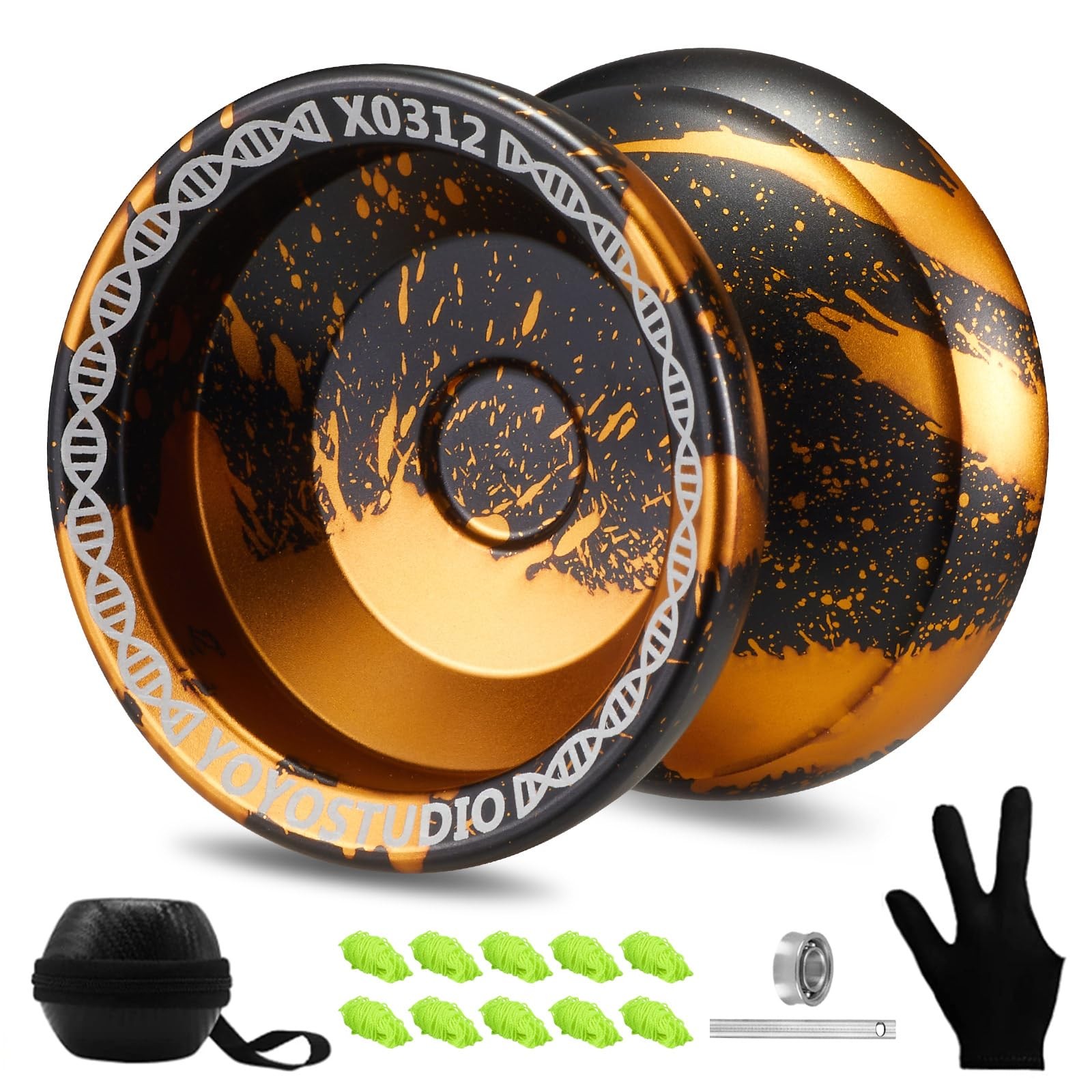Yoyo Professional Responsive Yoyo X0312 for Kids Beginner, Dual Purpose Finge...