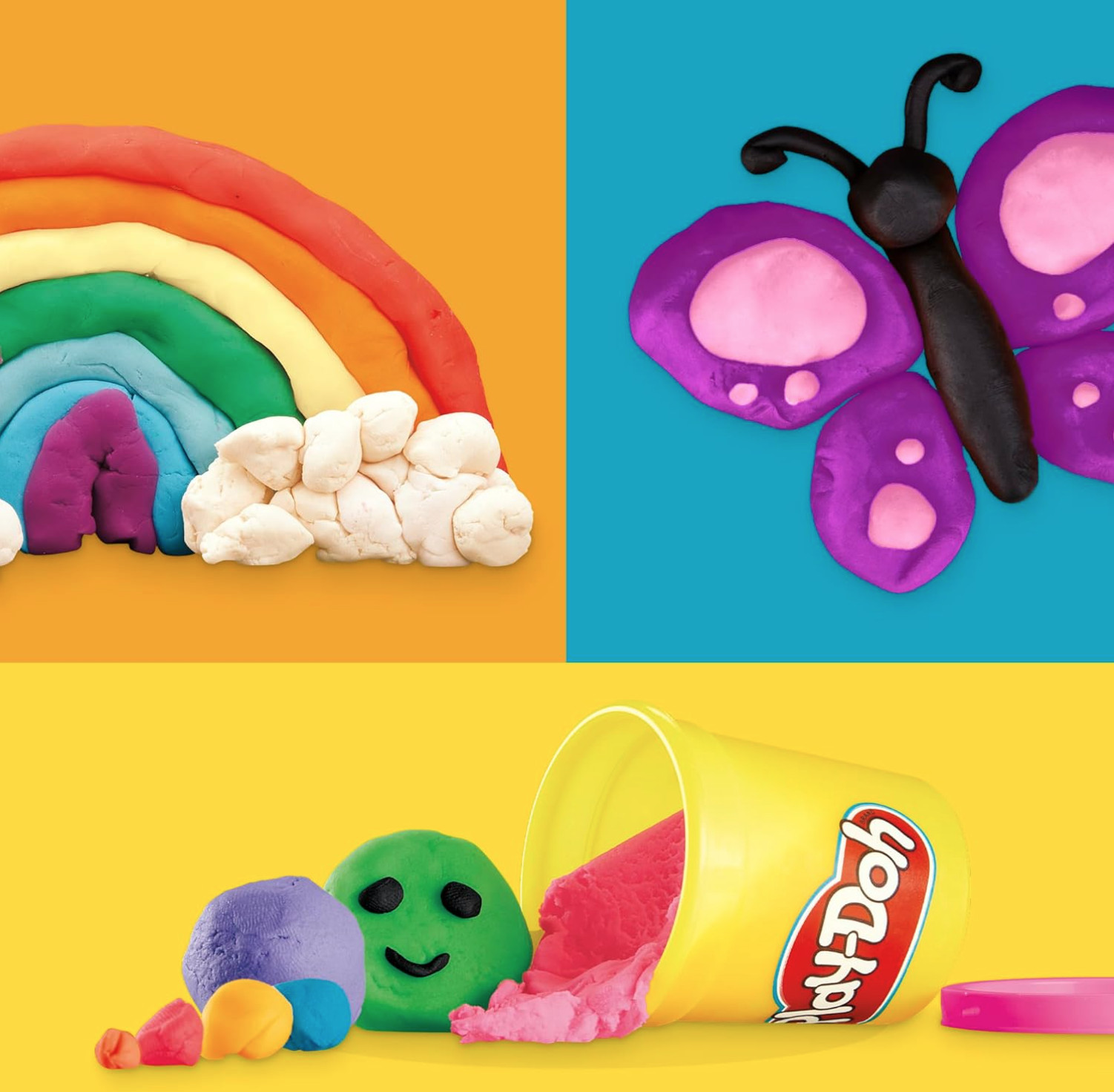Play-Doh Modeling Compound 10-Pack Assorted Colors Non-Toxic 2 oz Cans Preschool
