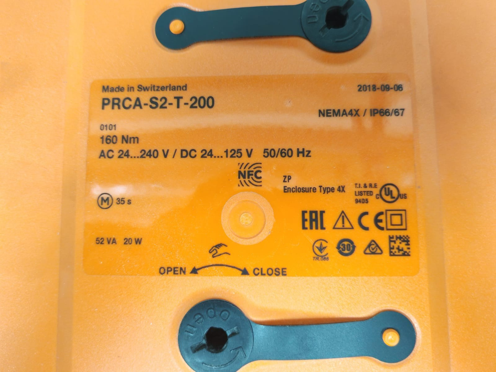 BELIMO PRCA-S2-T-200 VALVE ACTUATOR