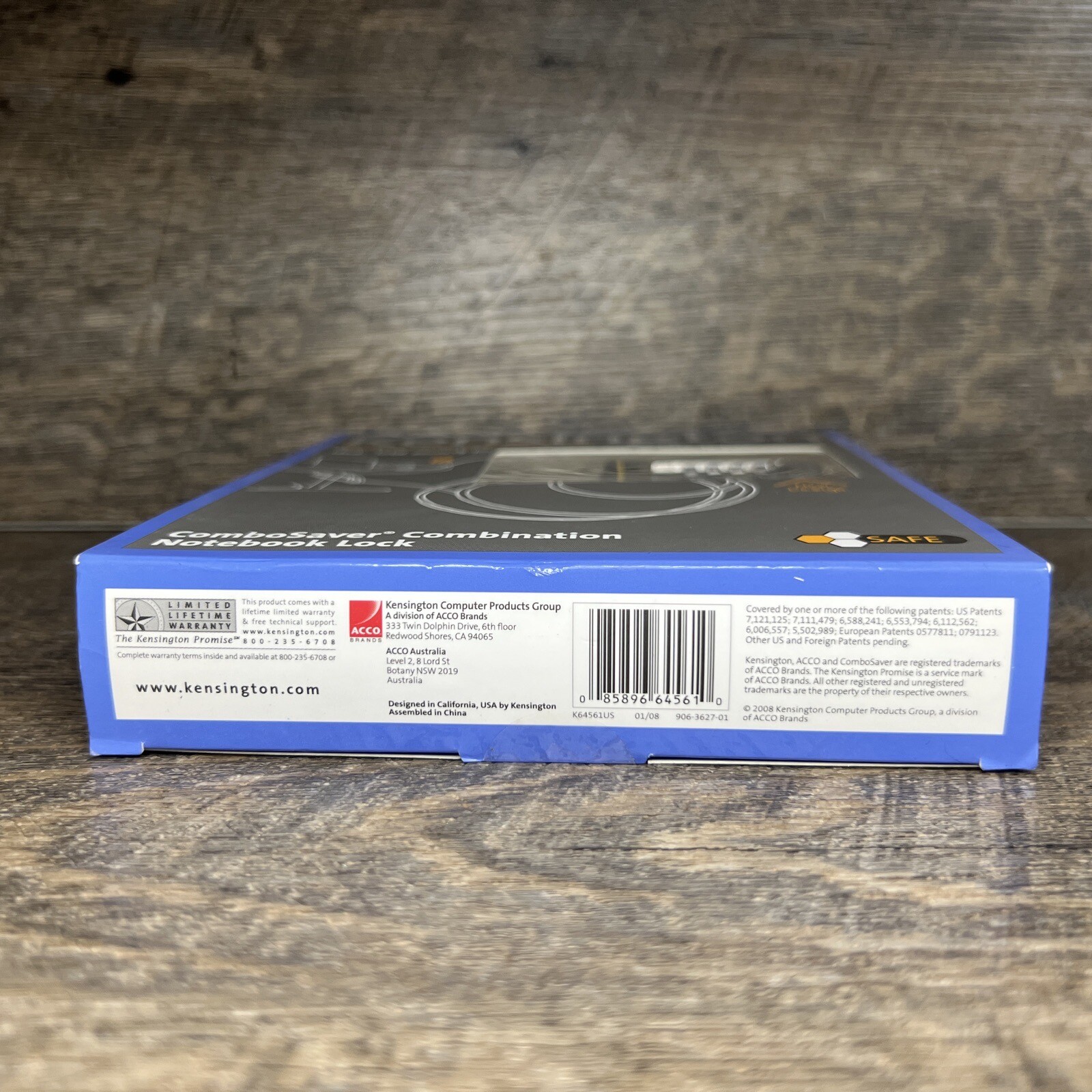 Kensington ComboSaver Notebook Laptop Computer Security Cable Lock, 6ft , New!