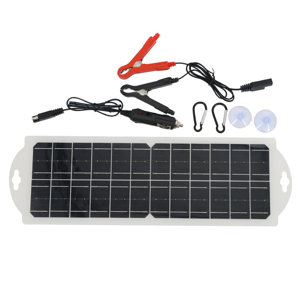 10W 12V Monocrystalline Solar Panel with Suction Cups for Cars Boats for rvs