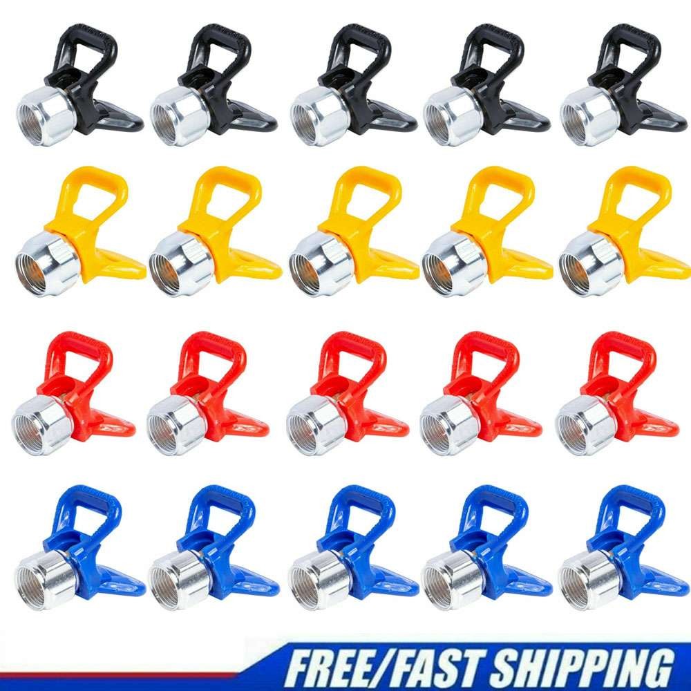 1/5pcs Airless Paint Spray Gun Flat Tip Nozzle Guard For Titan Wagner Sprayer US