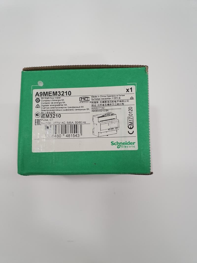 Schneider, A9MEM3210, Three Phase 3P LCD Digital Energy Meter