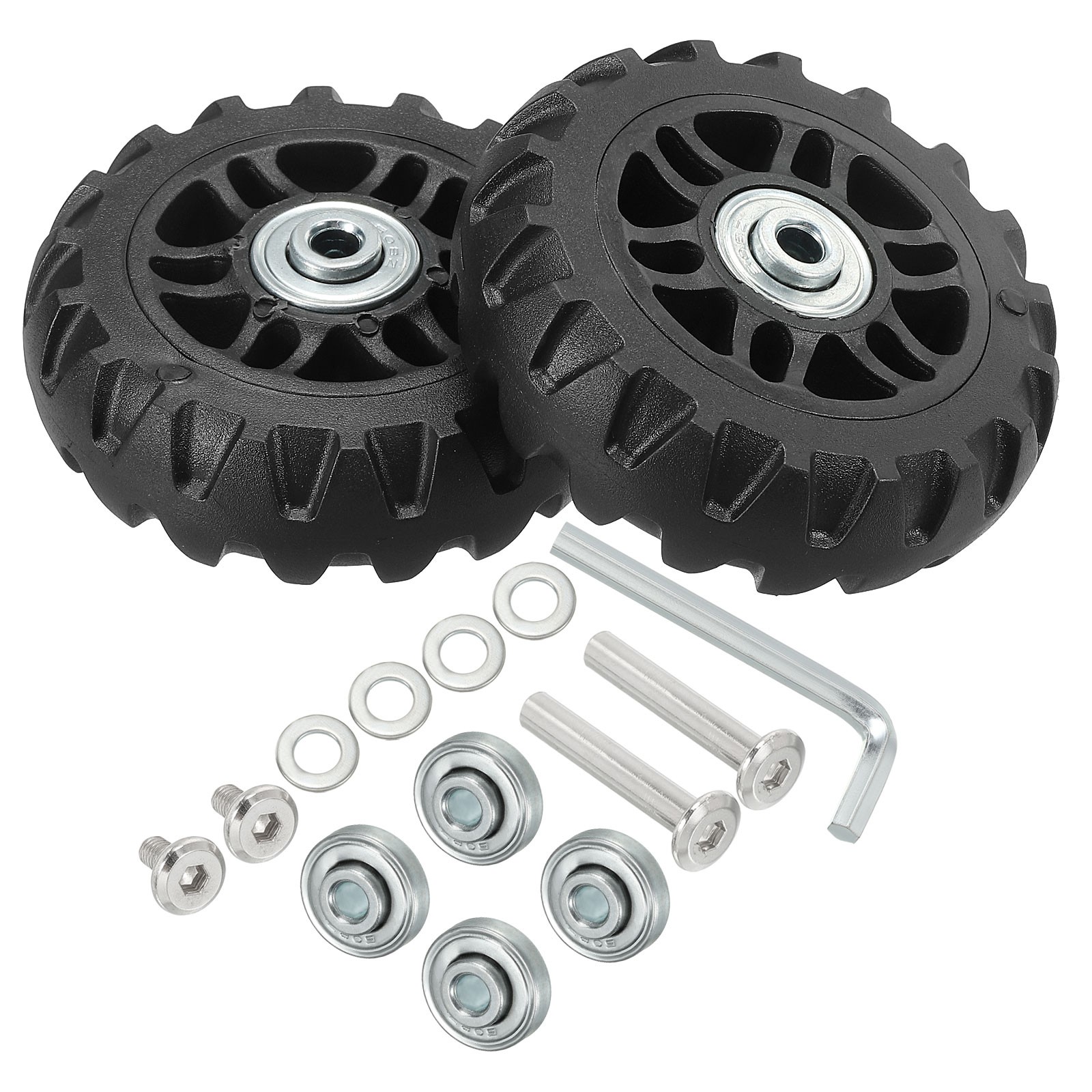 Replacement Luggage Suitcase Wheels 80mmx24mm 360 Swivel Caster Wheels