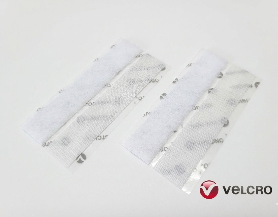 3/4” Wide x 4” (Inch) VELCRO® Brand General Purpose Stick-On Strips - White