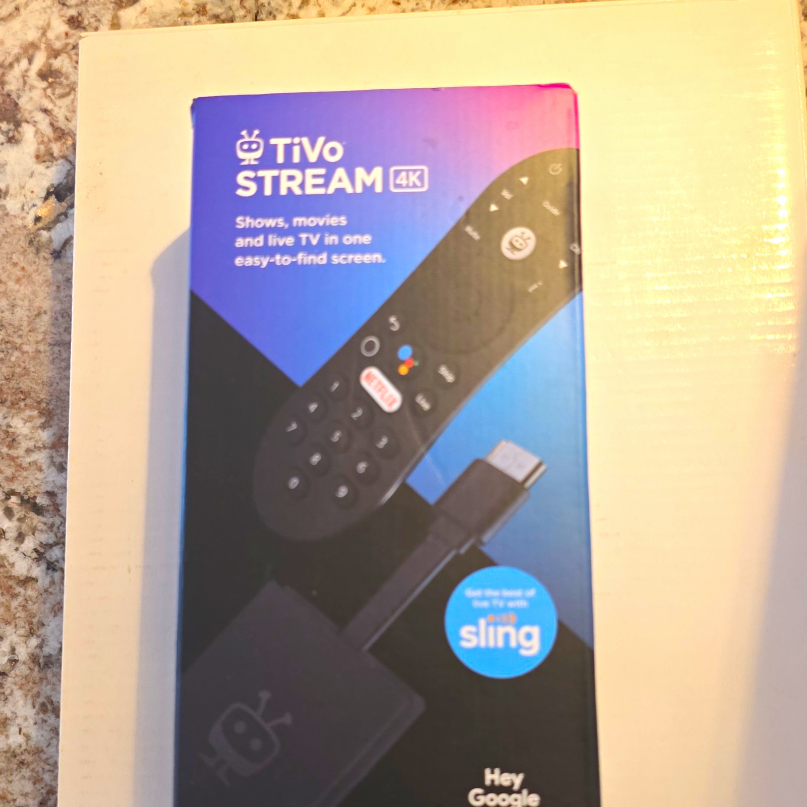 TiVo Stream 4K 2160p HDMI Streaming Dongle Voice Remote Dolby Vision/Atmos