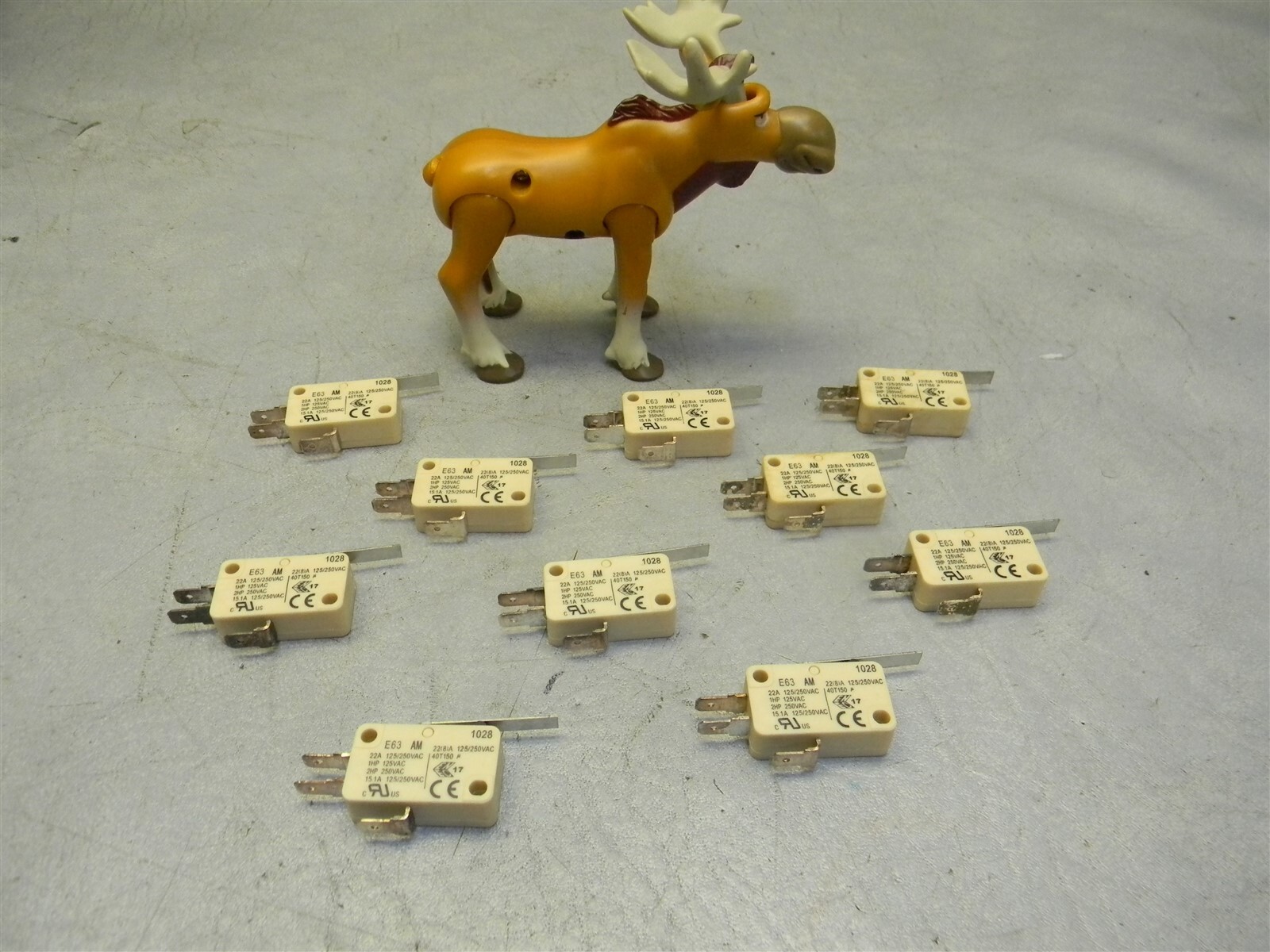 Toneluck E63 AM Micro Switch 22A 125/250VAC E63AM-BA02AG-01 Lot of 10