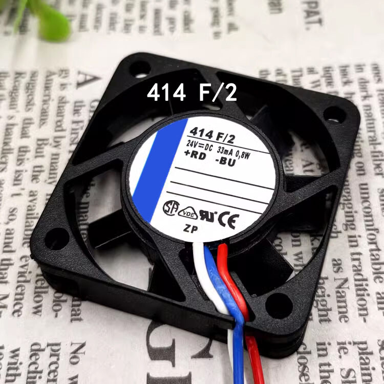 Used tested EBMPAP Sealed 24V 0.8W 40x40x10mm 414 F/2 4CM high air volume fan