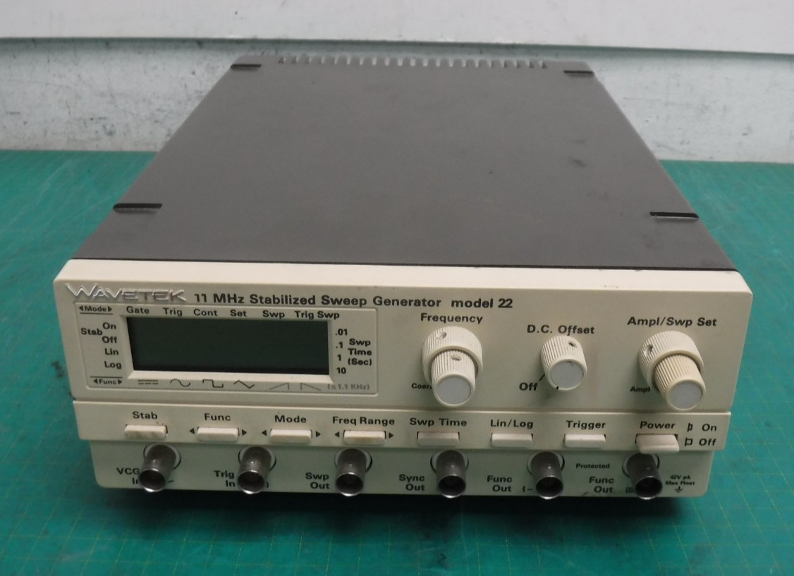 Wavetek 11 MHz Stabilized Sweep Generator Model 22