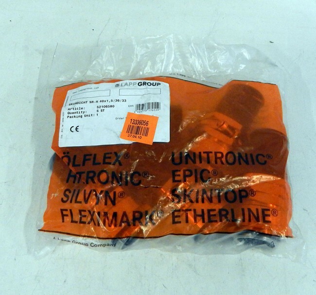 5x LappGroup skin seal SR-M 40x1.5/36/33 52106580 fitting -unused/original packaging-