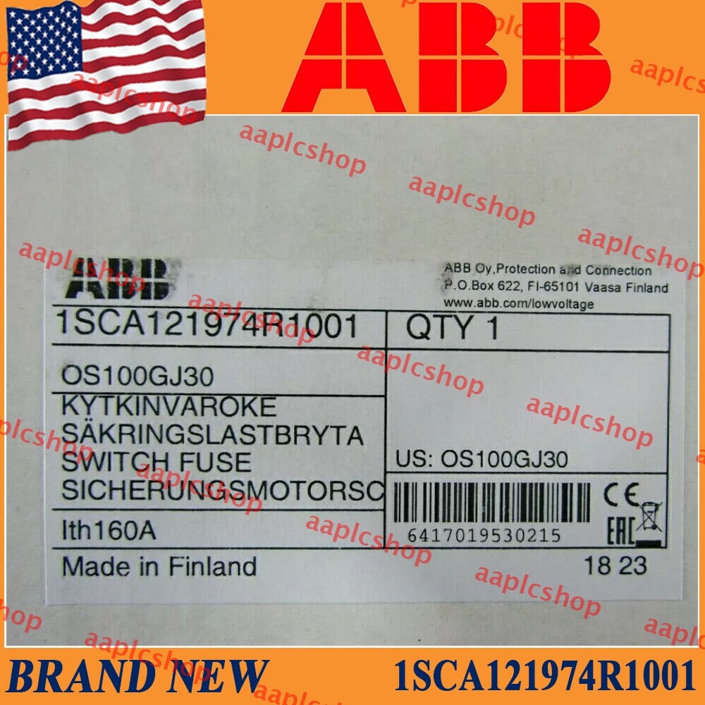 ABB 1SCA121974R1001 OS100GJ30 Fused Switch NEW 1PC New Free Shipping