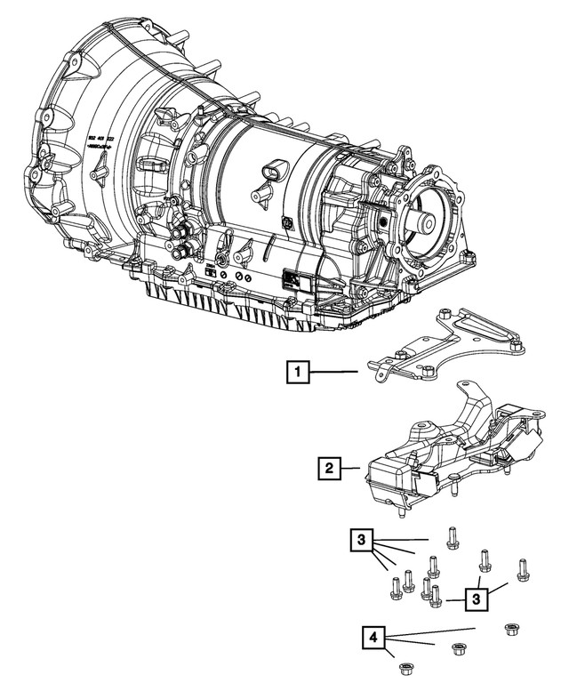 Genuine Mopar Transmission Mount Isolator 68349271ab