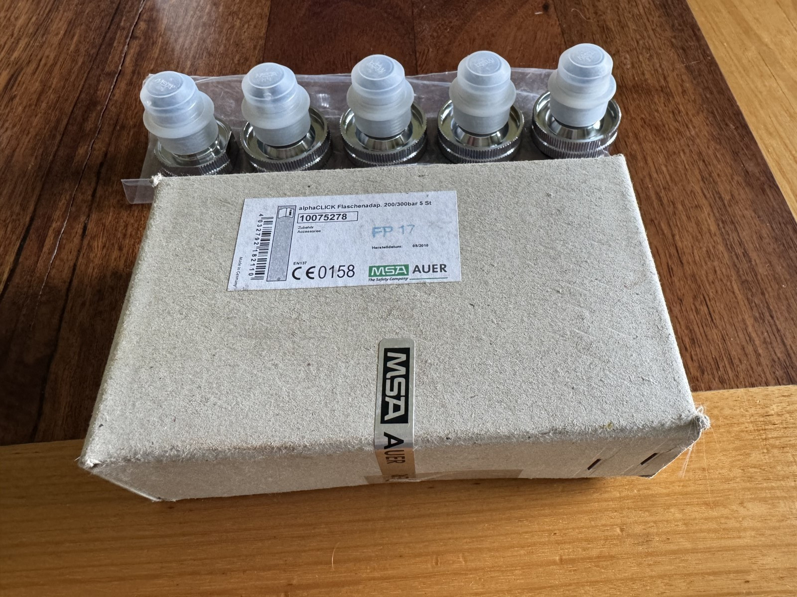 MSA Auer alphaCLICK Cylinder Adapters (Pack of 5) - 200/300 Bar - SCBA 10075278