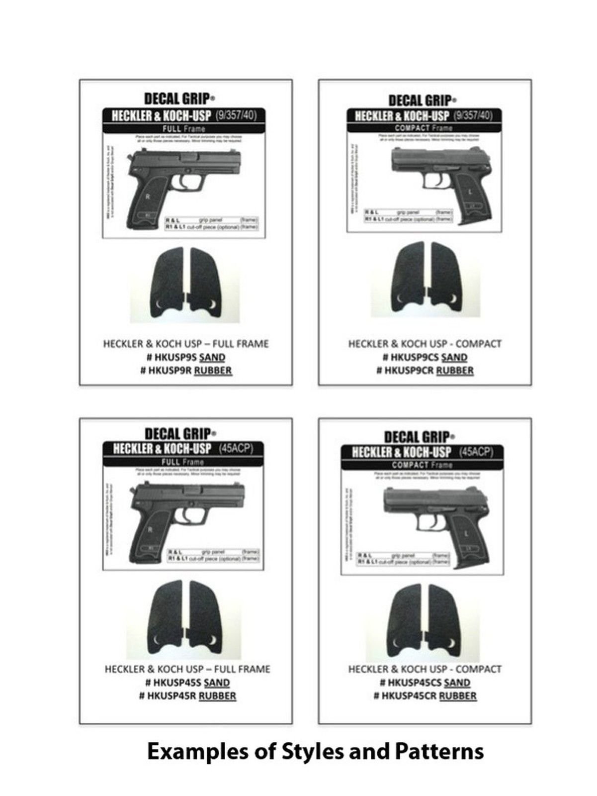 Decal Grips Sand Texture Pistol Grip
