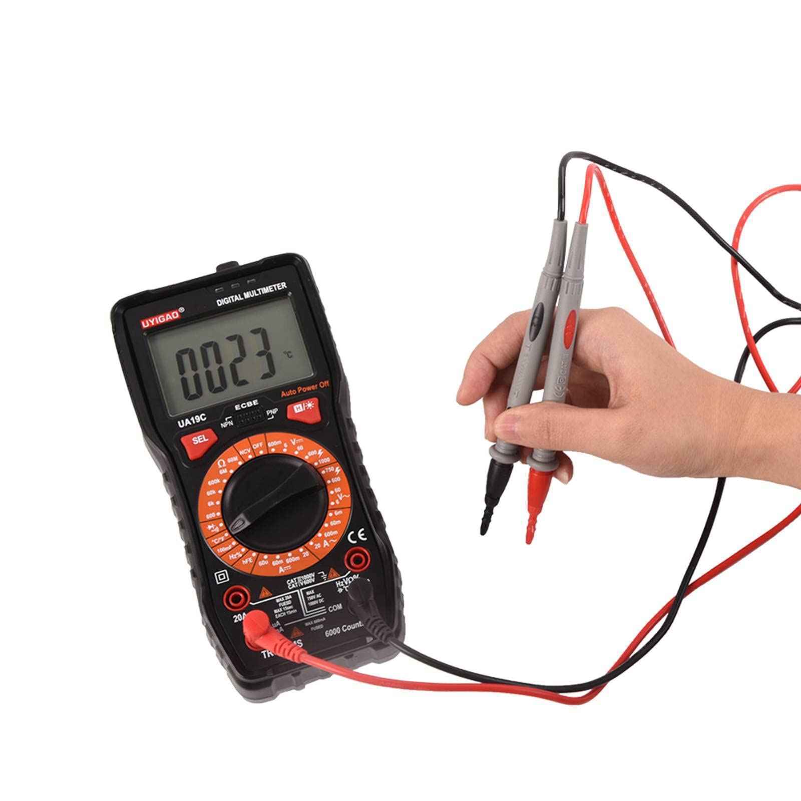 Digital Multimeter AC/DC Current Voltage Autorange TRMS Amp Ohm Meter 6000Counts