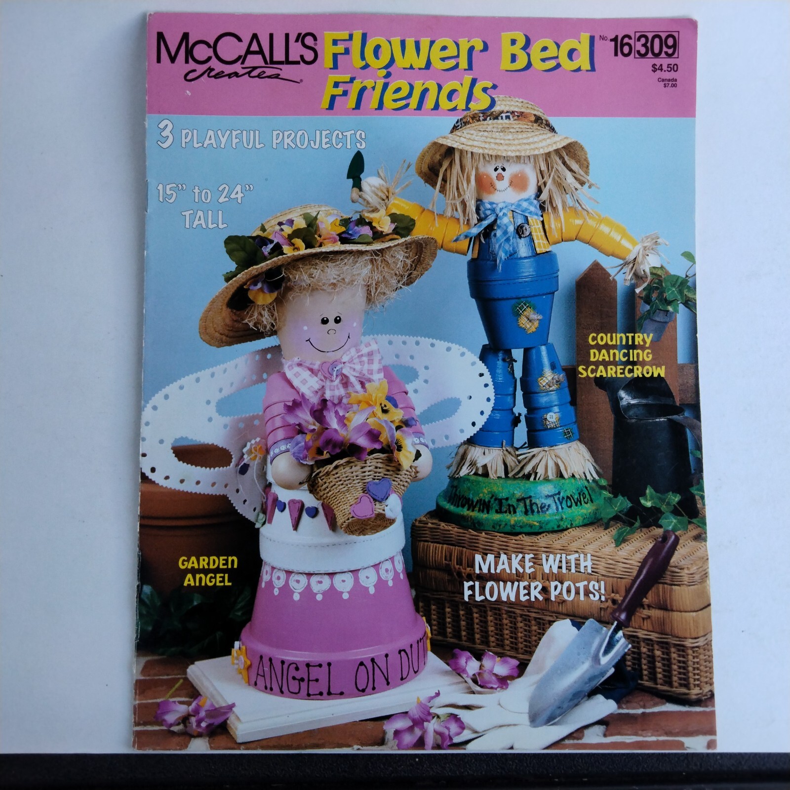 Flowerbed Friends By McCall's 16309 Three Pay Full Projects 15 To 24 In Tall