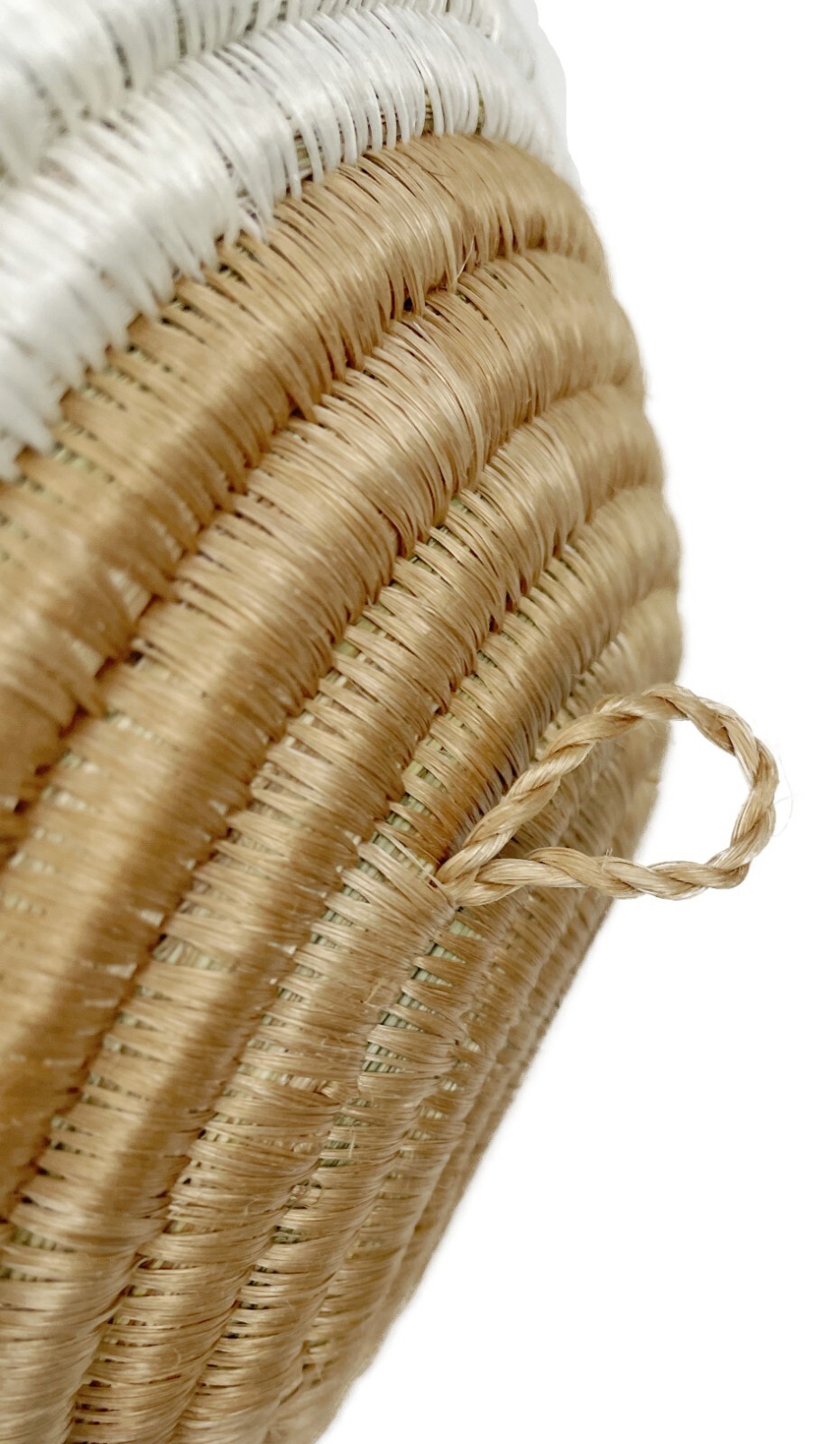 Coiled Woven Basket Catch All Bowl