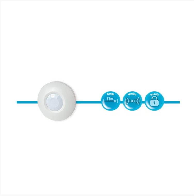 Visonic DISC-MCW Powercode Wireless 360 Ceiling Mount Miniature PIR Detector