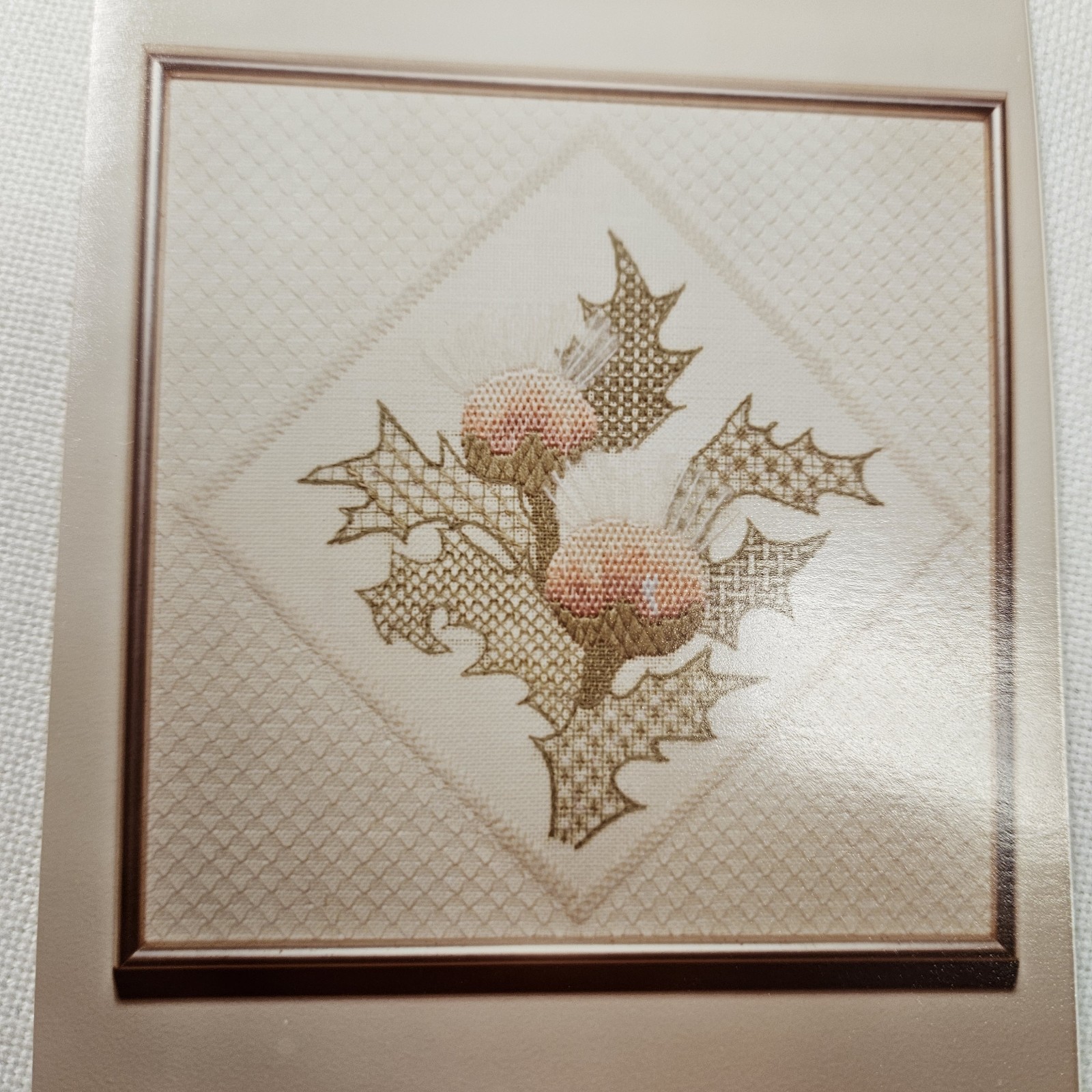 Vtg Needlepoint by Pamela Kit Thistles Opened Pkg Flowering Plant