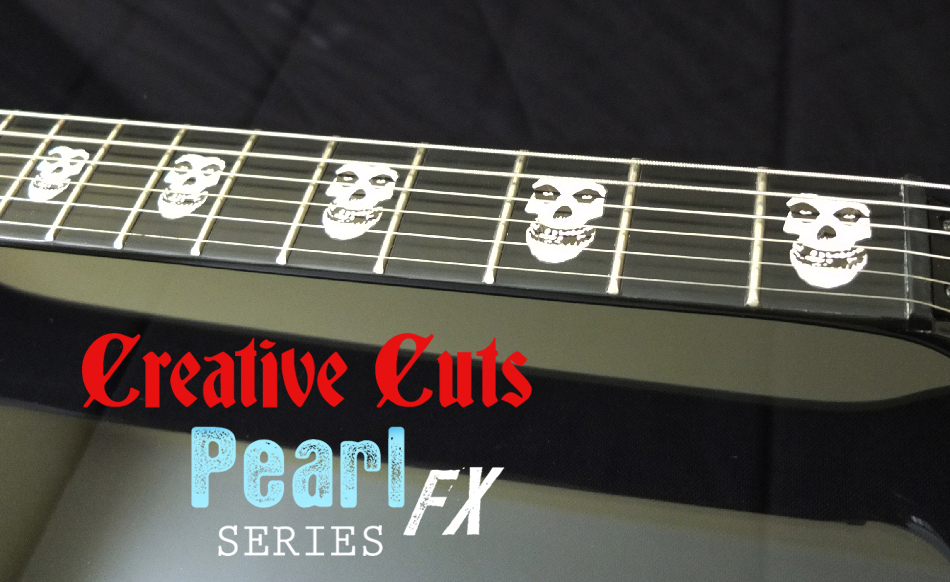 Crimson Ghost Misfits Skull MOP Fret Markers Inlay Stickers for BASS and GUITAR