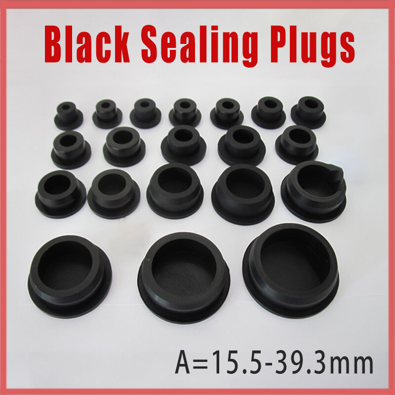 Diameter 15.5mm-39.3mm Rubber Plugs Black Waterproof And Dustproof Sealing Cap