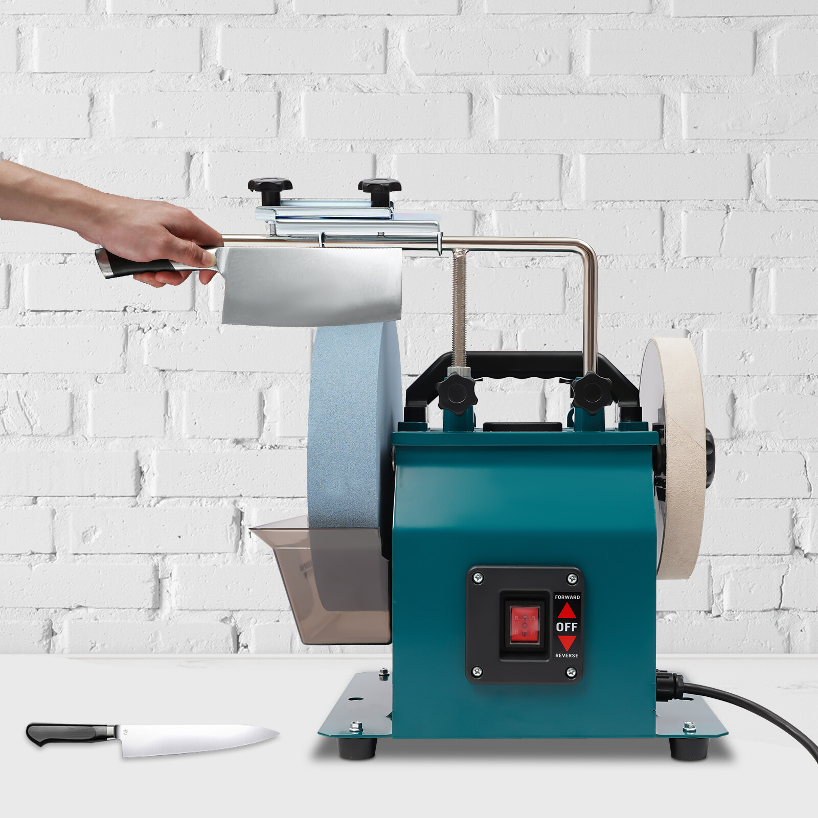 10-Inch Electric Knife Grit Sharpener Wet Stone Sharpening Grinding Machine