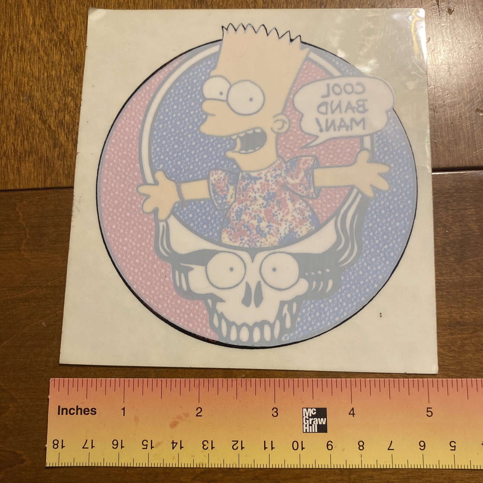 grateful dead bart simpson decal