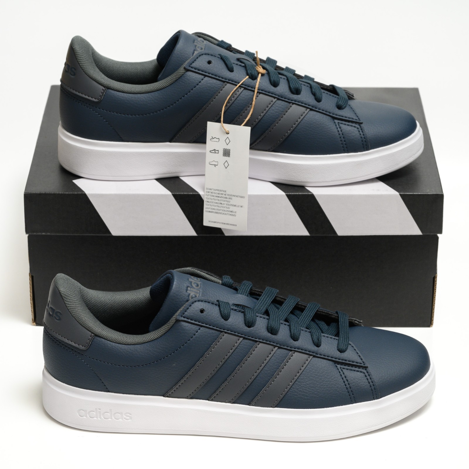 Adidas Grand Court 2.0 Men's Athletic Shoes Aurora Ink Navy Blue Sneakers IG9226