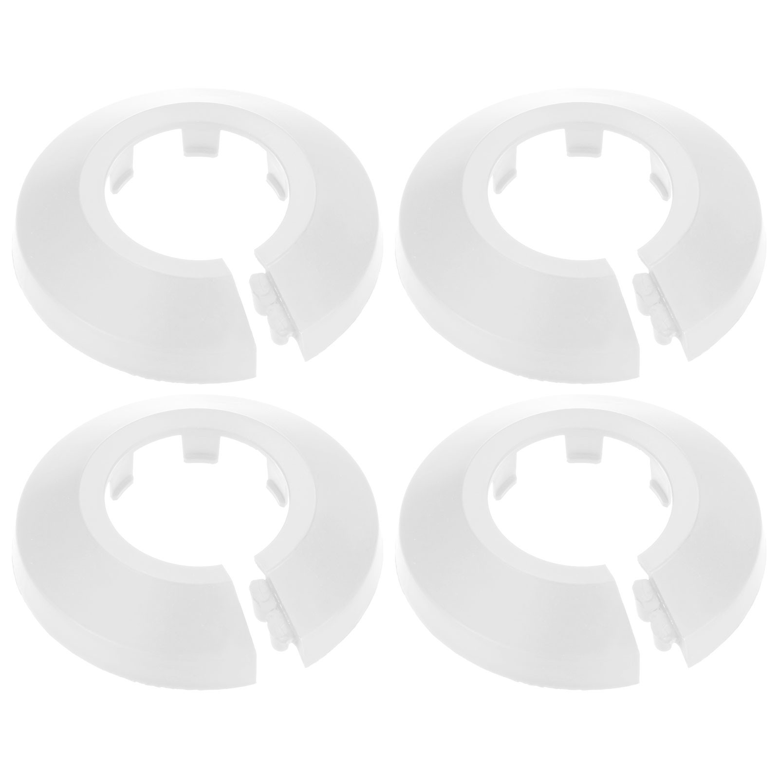4-Pack Pipe Cover Decoration for 25mm Flange Water Pipe [White]