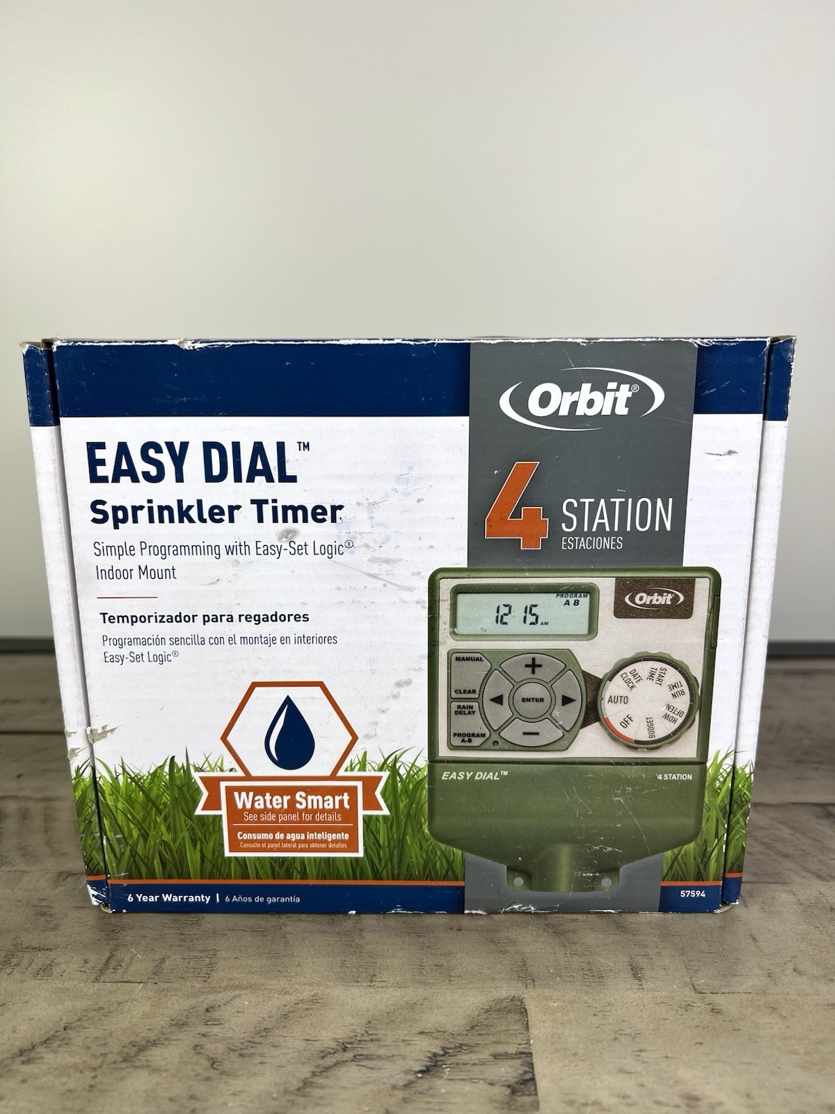 Orbit 4-Station Electrical Sprinkler Timer With Easy-Dial Logic New*
