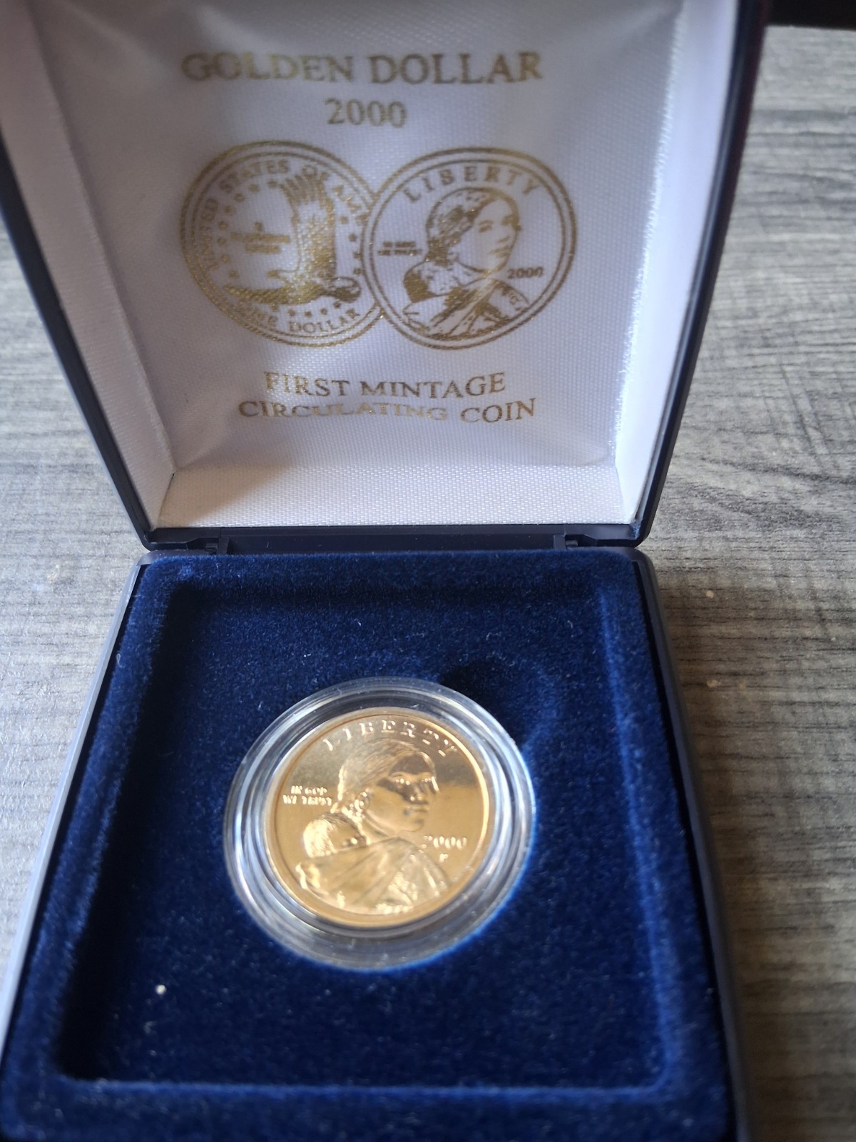 2000-P Sacagawea Dollar – Philadelphia Mint – Golden Dollar – First Year Issue