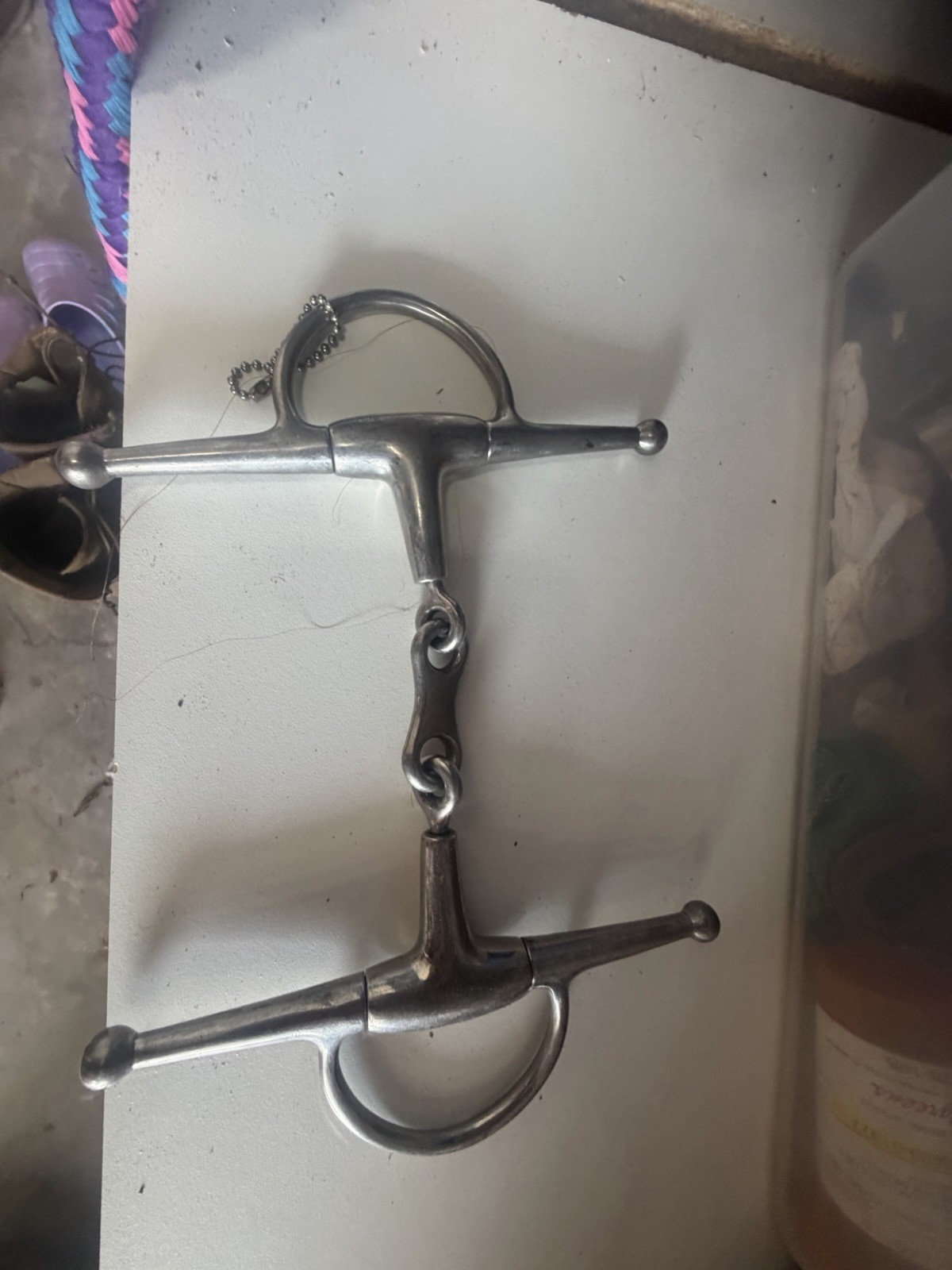 Korsteel French Link Full Cheek Snaffle English Horse Bit Stainless Steel 5-1/2"