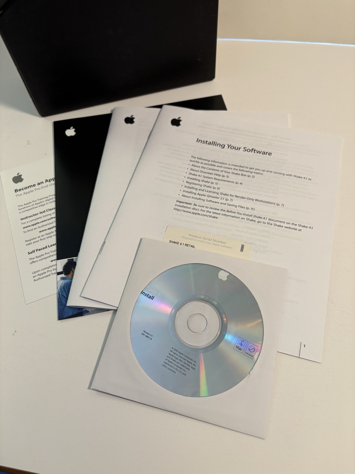 Apple Shake 4 (V 4.1) Mac OS X Digital Compositing Software CIB Complete 2006