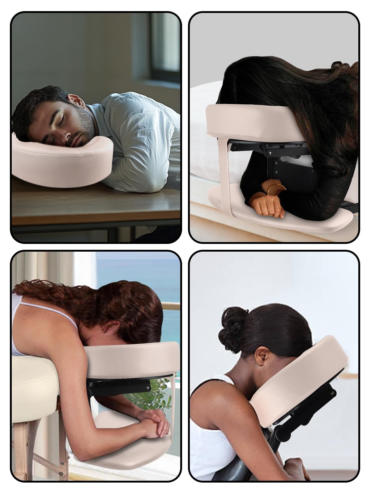 TOROKOM Adjustable Headrest Face Pillow Cradle and Face Cushion Support Bracket